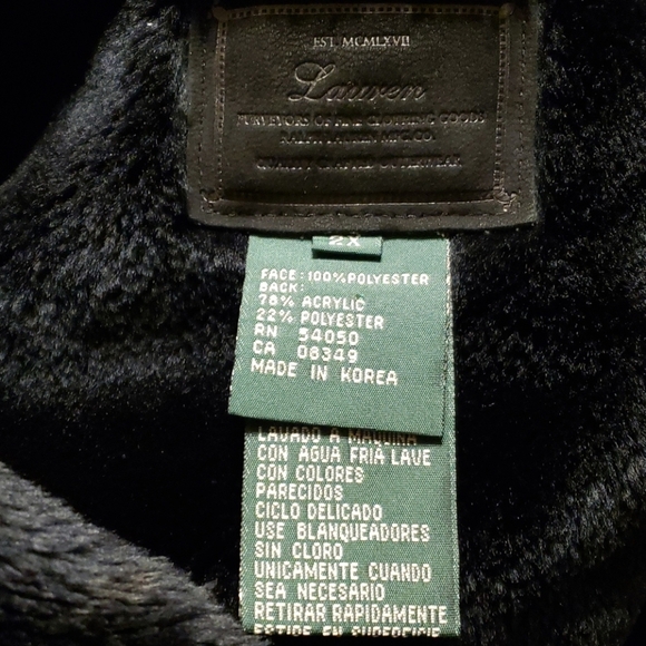 Ralph lauren black faux fur lined soft vest 🔥 - Picture 5 of 5